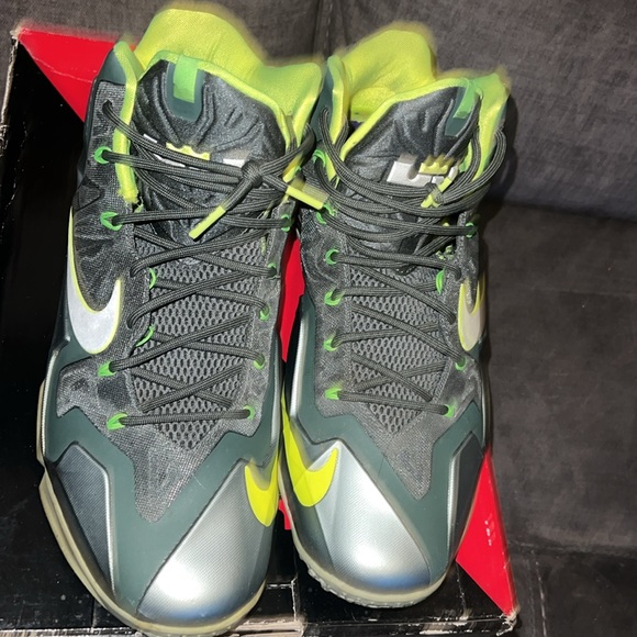 Nike Lebron X1 Mica gre green men’s 13 dunk man - Picture 13 of 15